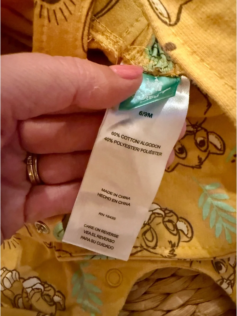 Disney Lion king Simba Romper Sz 6-9 Months EUC